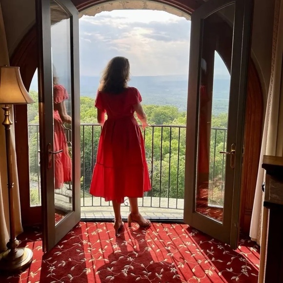 Marissa Webb Collective v neck midi dress size 0 good used condition - Picture 5 of 12